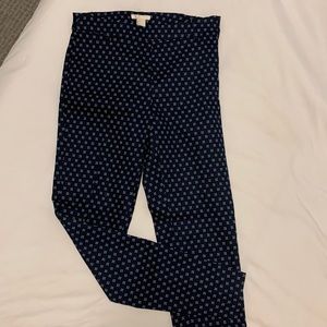 BRAND NEW H&M Tailored pants / slack in navy/white print